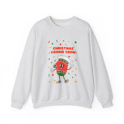 Christmas Cookie Crew Sweatshirt, Holiday Fashion, Festive Apparel, Cozy Crew, Gift for Bakers, Winter Wear
