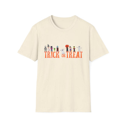 Halloween Trick or Treat Unisex T-Shirt, Spooky Shirt for Kids & Adults, Funny Halloween Tee, Costume Party Wear, Fall Festivities