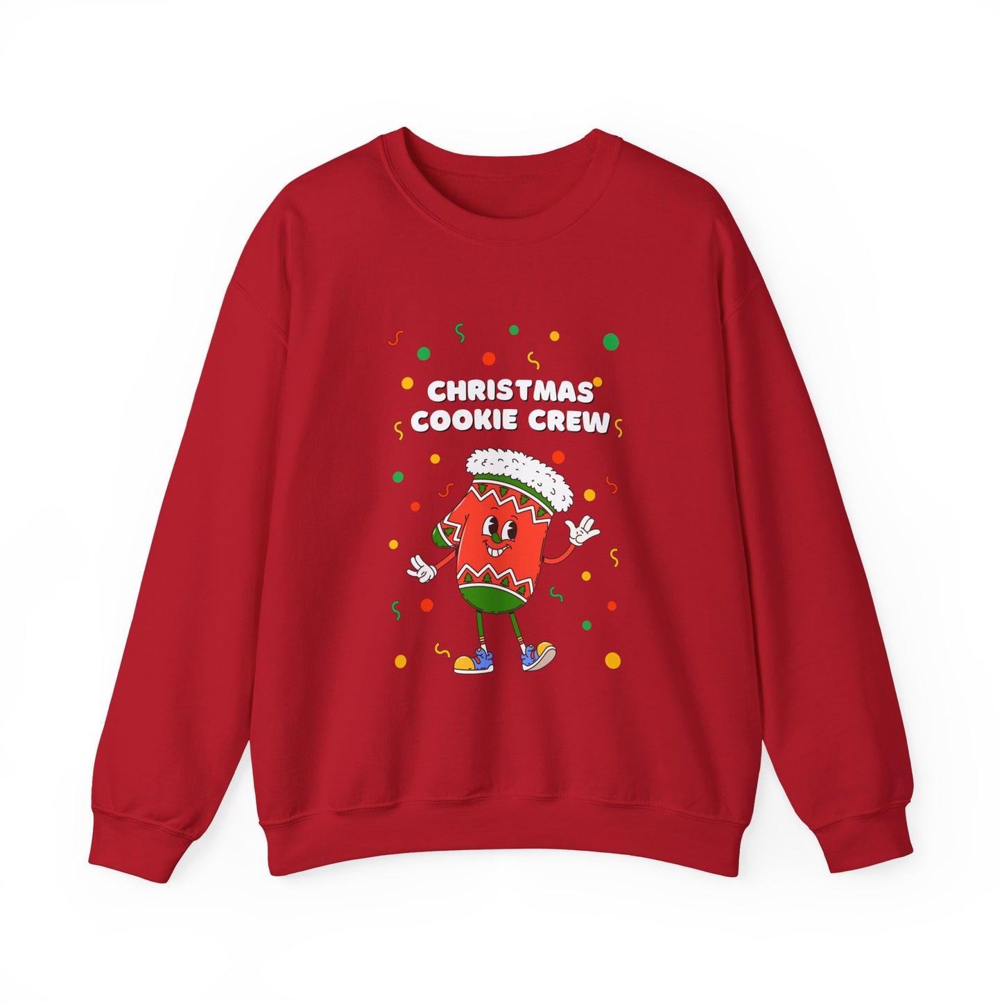 Christmas Cookie Crew Sweatshirt, Holiday Fashion, Festive Apparel, Cozy Crew, Gift for Bakers, Winter Wear