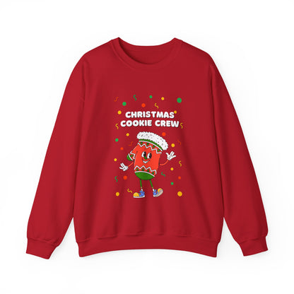Christmas Cookie Crew Sweatshirt, Holiday Fashion, Festive Apparel, Cozy Crew, Gift for Bakers, Winter Wear
