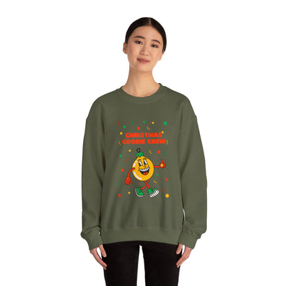 Christmas Cookie Crew Sweatshirt, Holiday Fashion, Festive Apparel, Cozy Crew, Gift for Bakers, Winter Wear