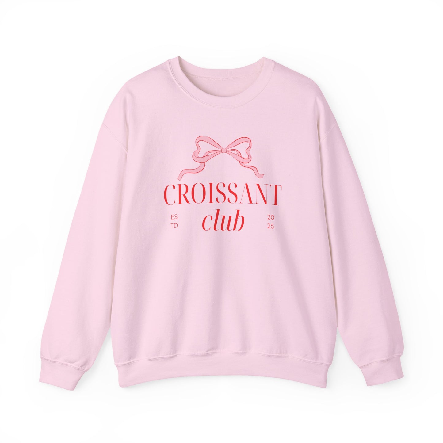 Croissant Club Sweatshirt - Coquette Bow