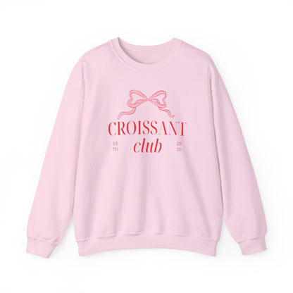 Croissant Club Sweatshirt - Coquette Bow