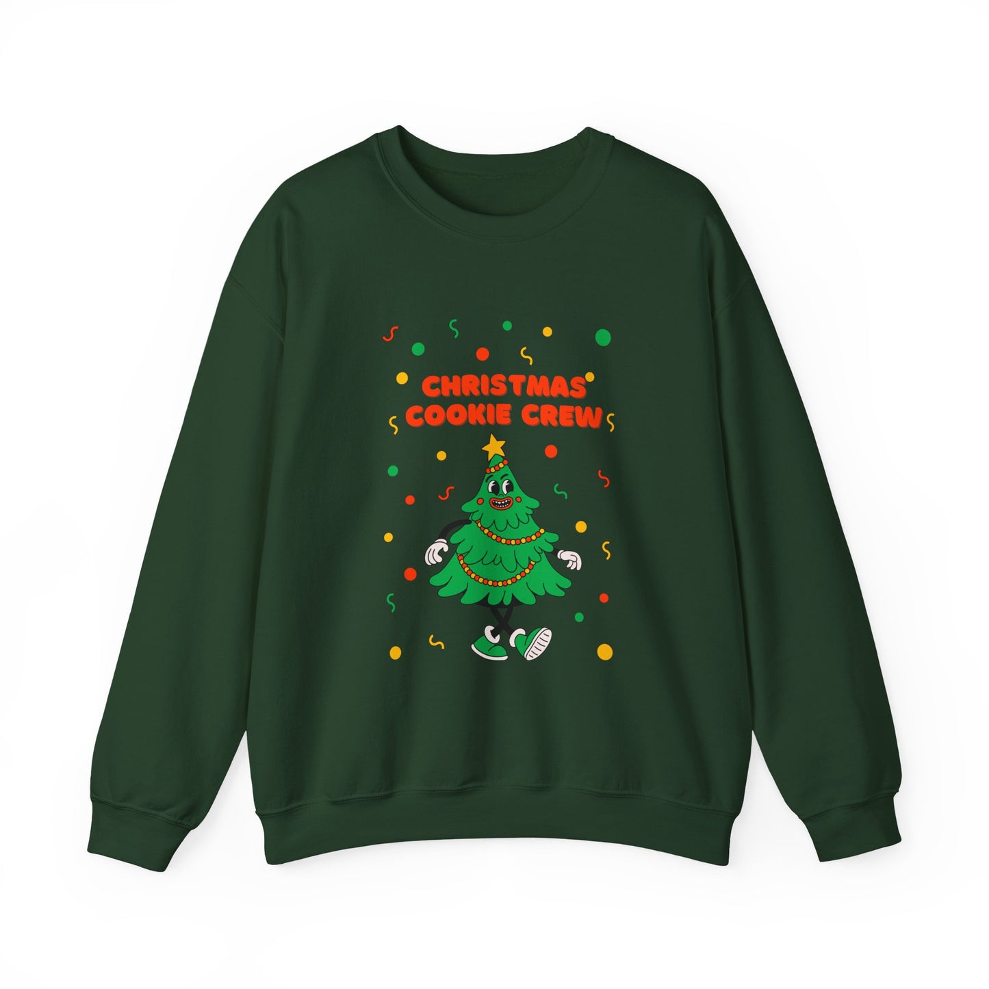 Christmas Cookie Crew Sweatshirt, Holiday Fashion, Festive Apparel, Cozy Crew, Gift for Bakers, Winter Wear