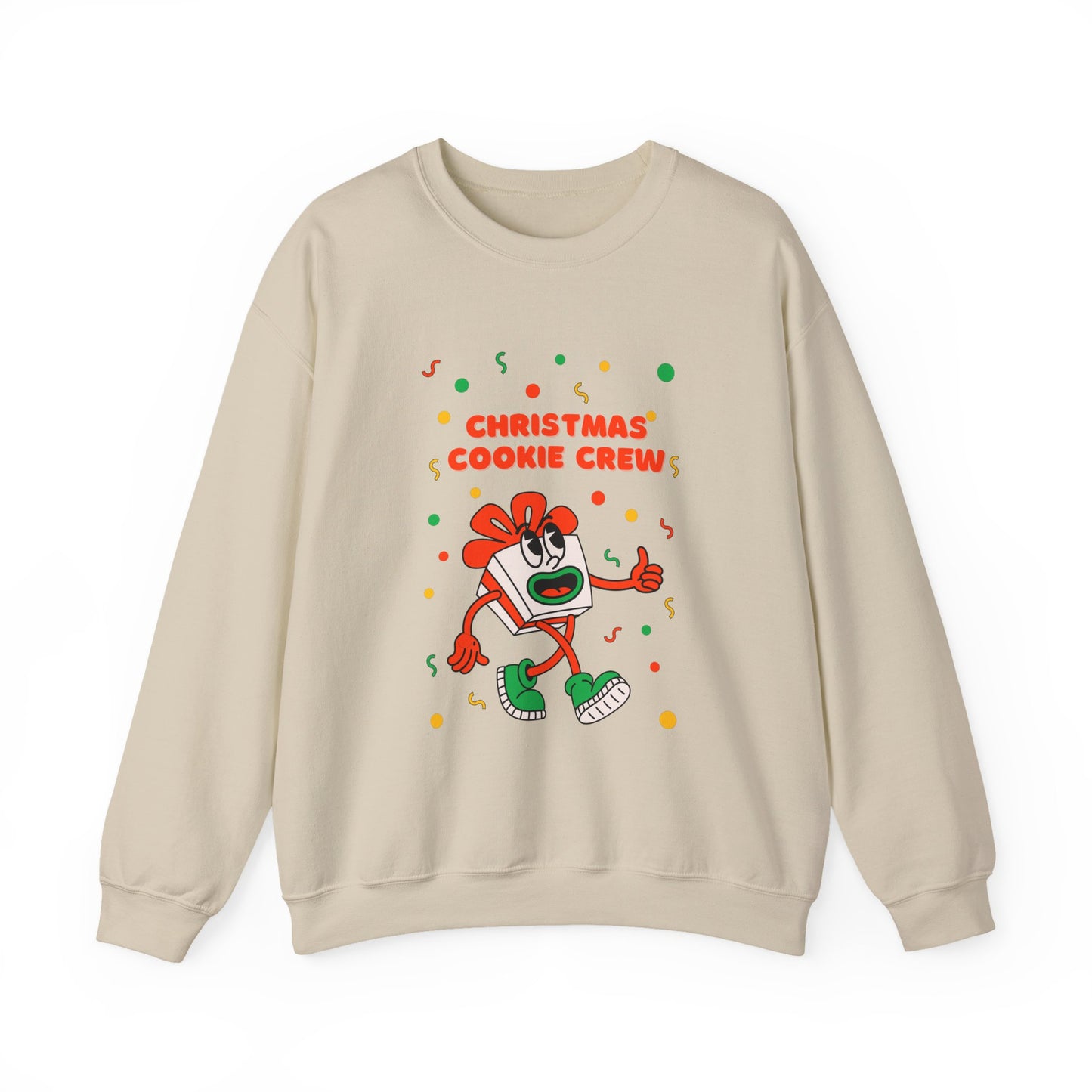 Christmas Cookie Crew Sweatshirt, Holiday Fashion, Festive Apparel, Cozy Crew, Gift for Bakers, Winter Wear
