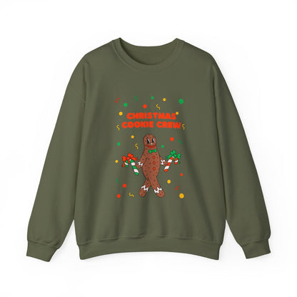 Christmas Cookie Crew Sweatshirt, Holiday Fashion, Festive Apparel, Cozy Crew, Gift for Bakers, Winter Wear