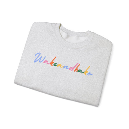 Colorful Wake and Bake Sweatshirt