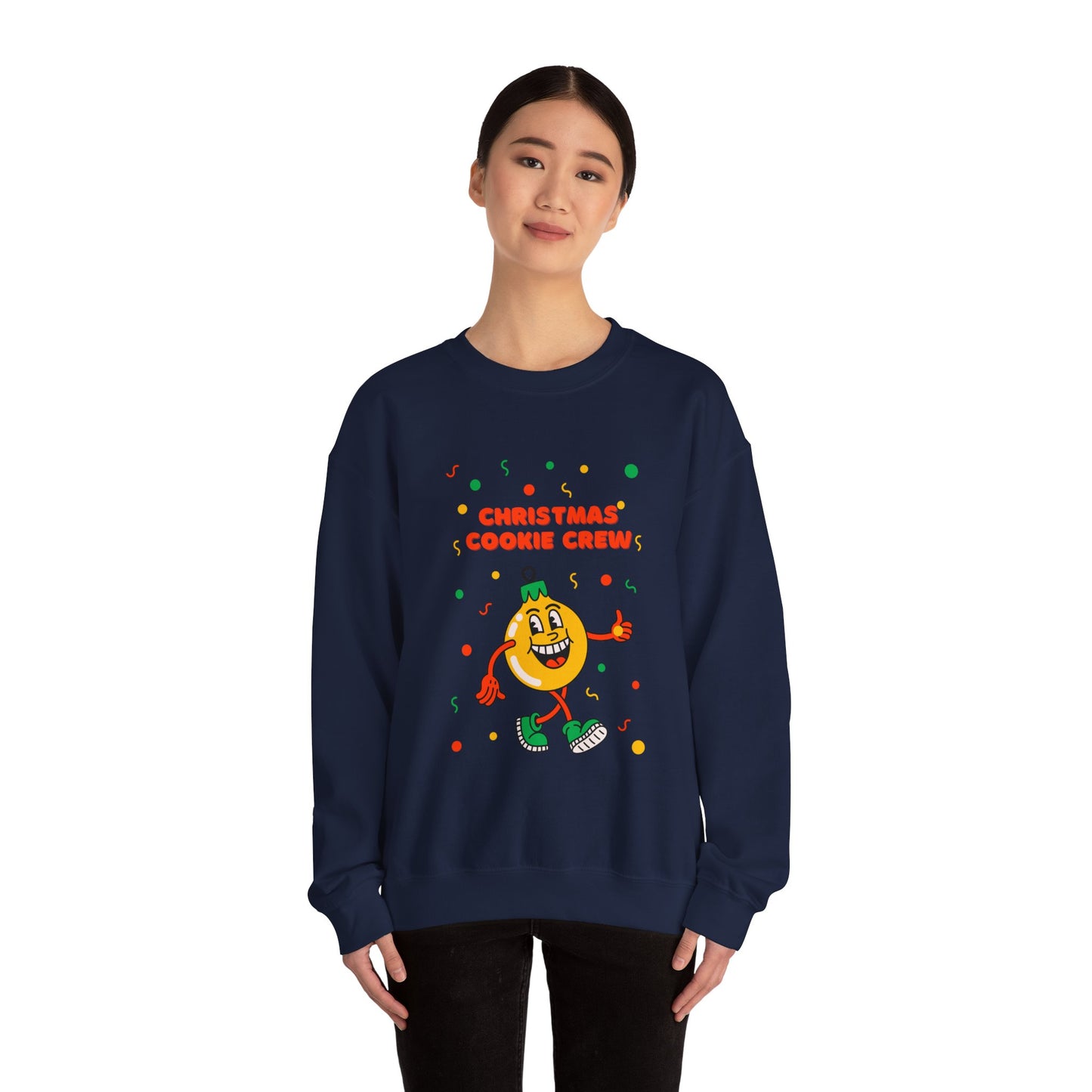 Christmas Cookie Crew Sweatshirt, Holiday Fashion, Festive Apparel, Cozy Crew, Gift for Bakers, Winter Wear