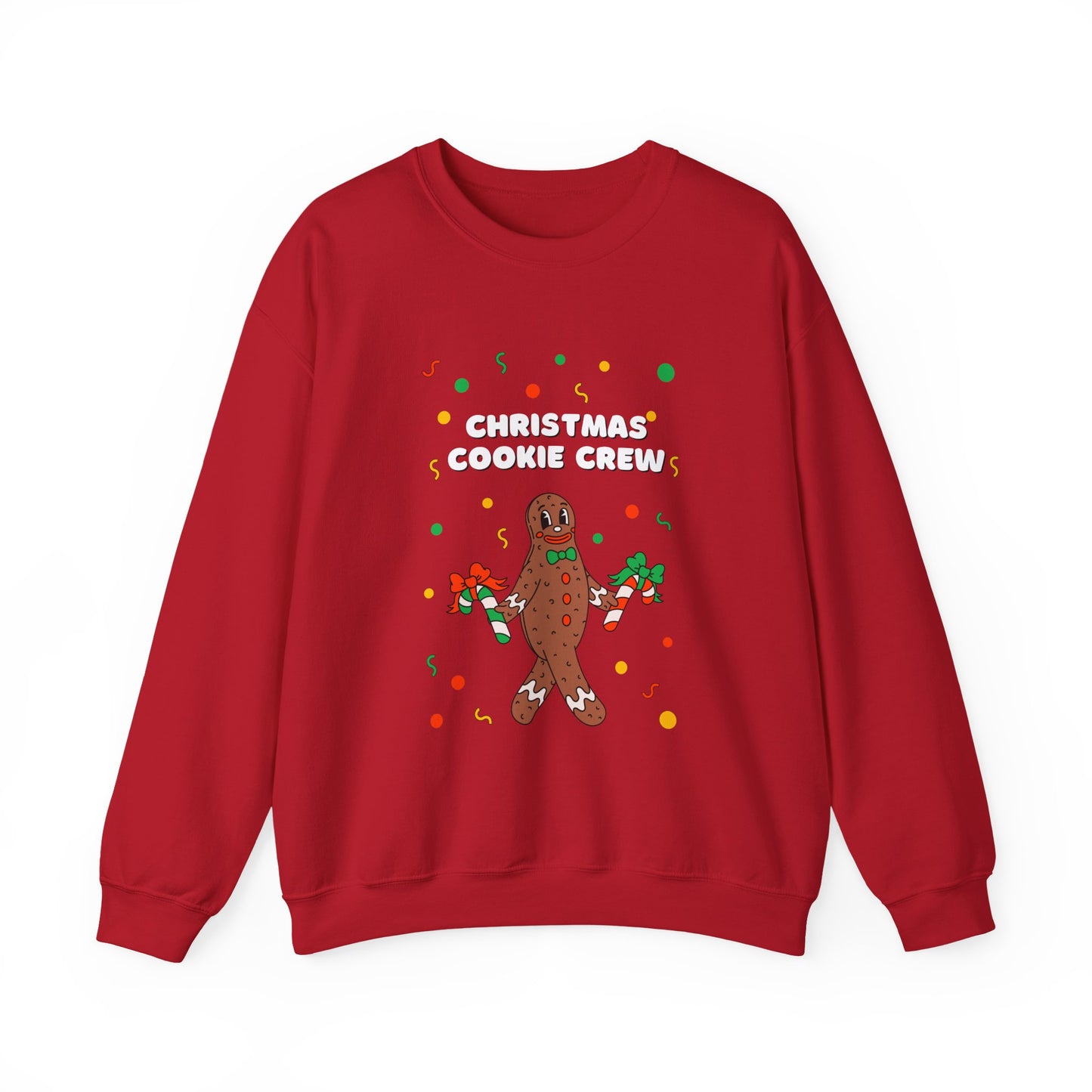 Christmas Cookie Crew Sweatshirt, Holiday Fashion, Festive Apparel, Cozy Crew, Gift for Bakers, Winter Wear