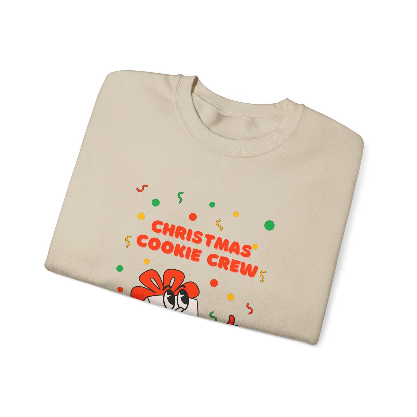 Christmas Cookie Crew Sweatshirt, Holiday Fashion, Festive Apparel, Cozy Crew, Gift for Bakers, Winter Wear