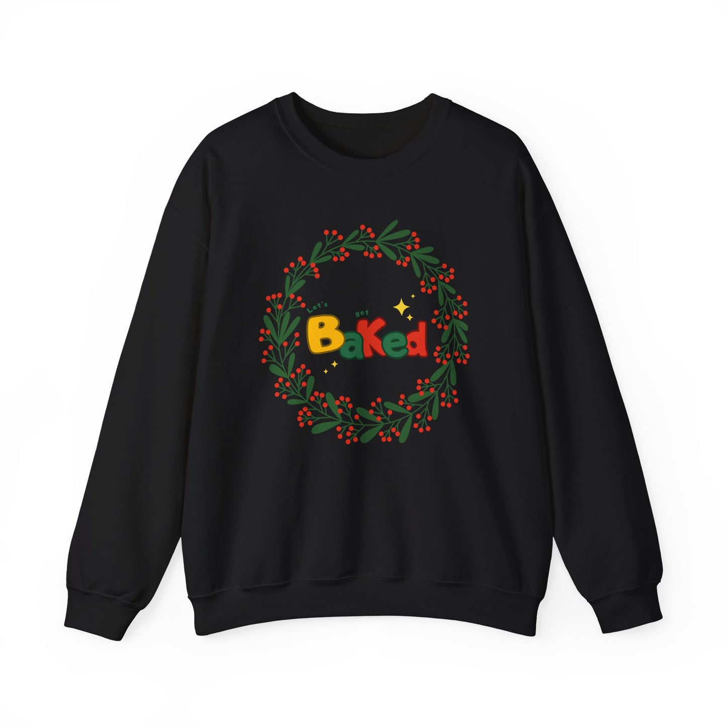 Christmas Baking Sweatshirt - Christmas Wreath