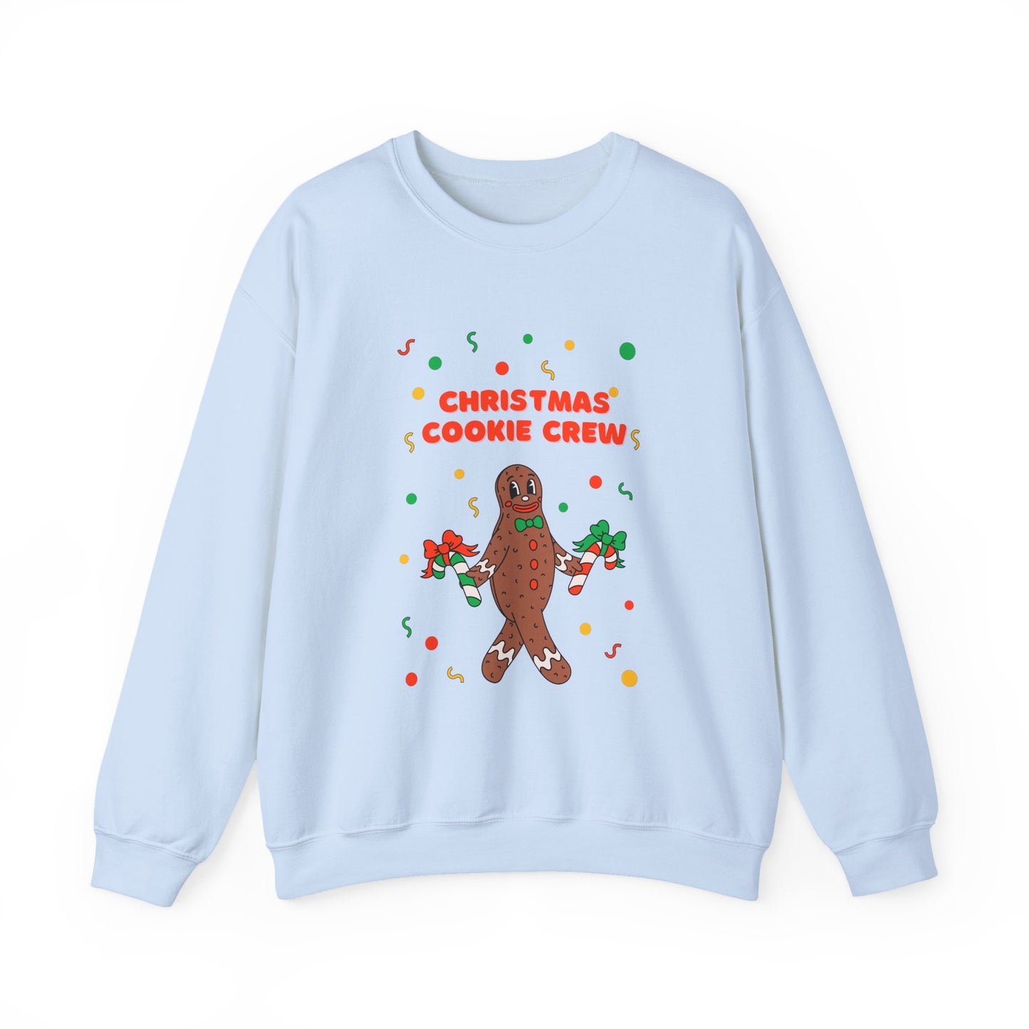 Christmas Cookie Crew Sweatshirt, Holiday Fashion, Festive Apparel, Cozy Crew, Gift for Bakers, Winter Wear