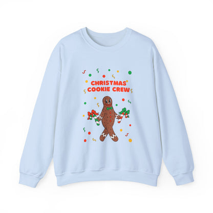 Christmas Cookie Crew Sweatshirt, Holiday Fashion, Festive Apparel, Cozy Crew, Gift for Bakers, Winter Wear