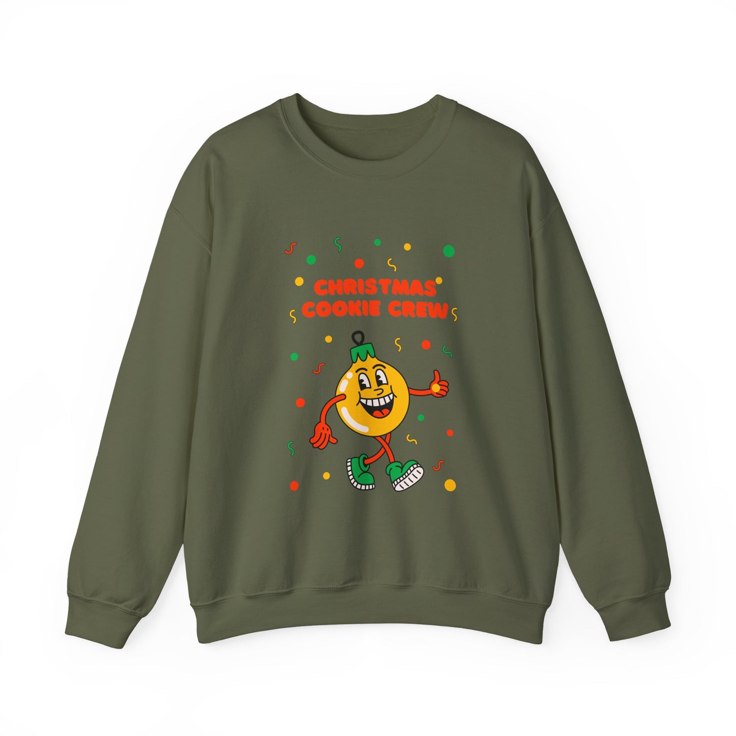 Christmas Cookie Crew Sweatshirt, Holiday Fashion, Festive Apparel, Cozy Crew, Gift for Bakers, Winter Wear