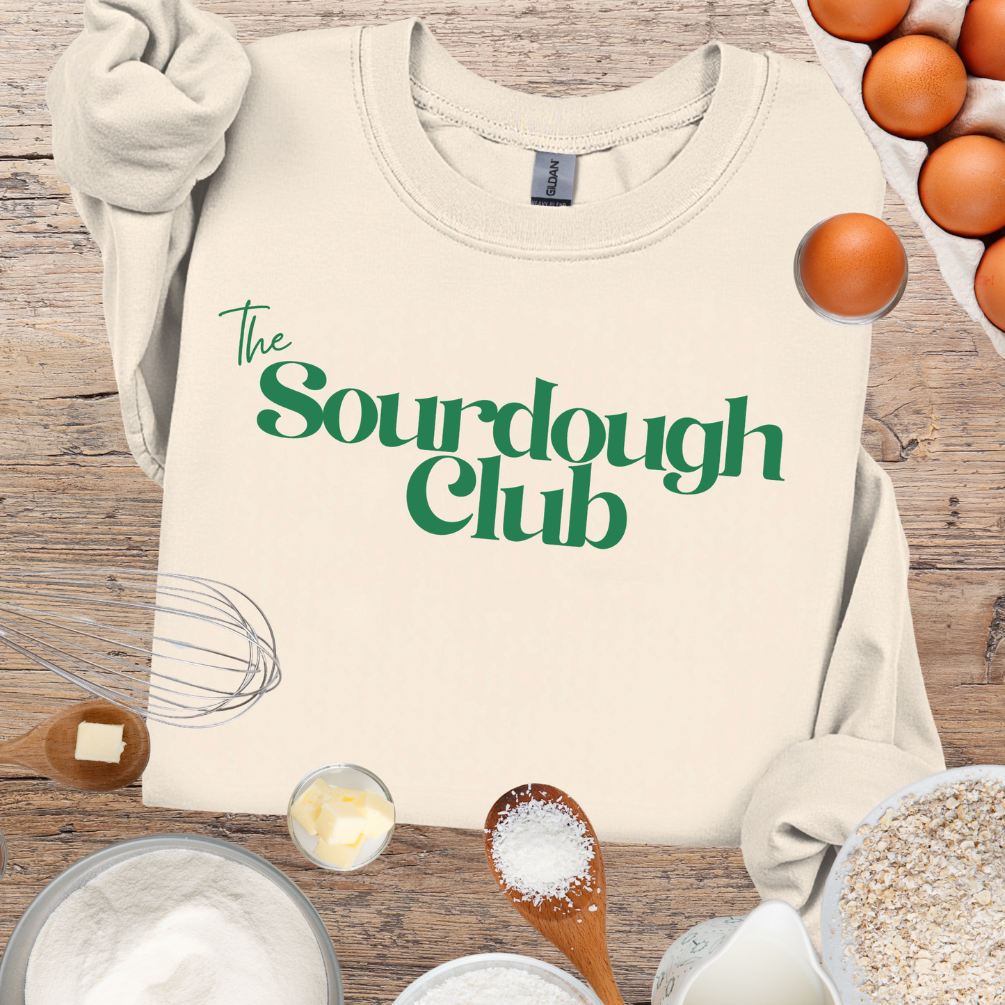 Sourdough Club Sweatshirt - Simple Retro Color