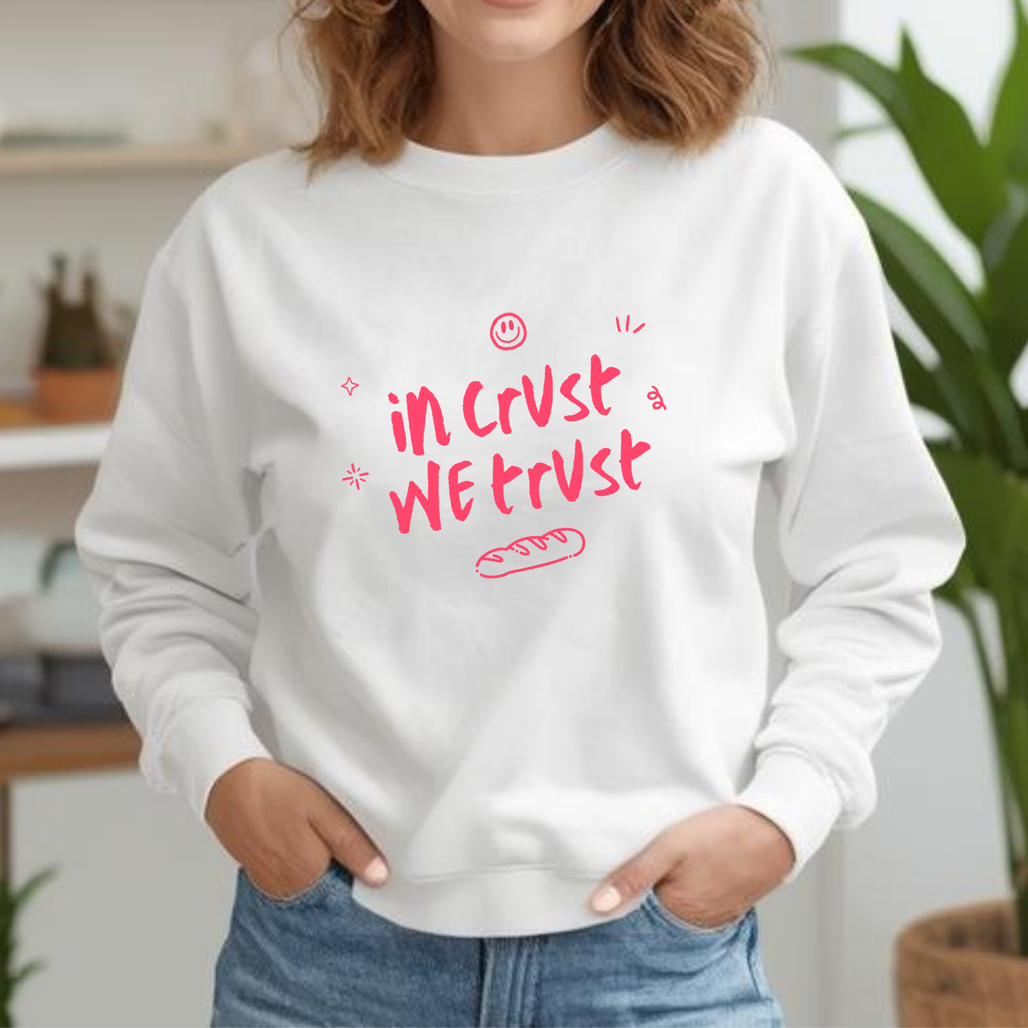 'In Crust We Trust' Sourdough Baking Sweatshirt