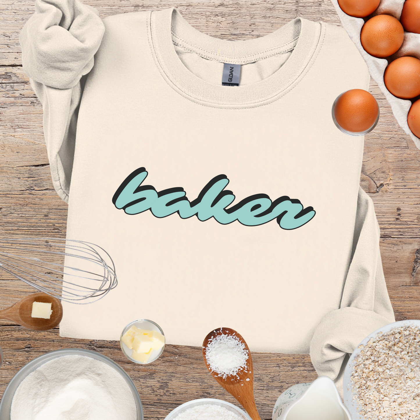 Baker Sweatshirt - Simple Retro Design