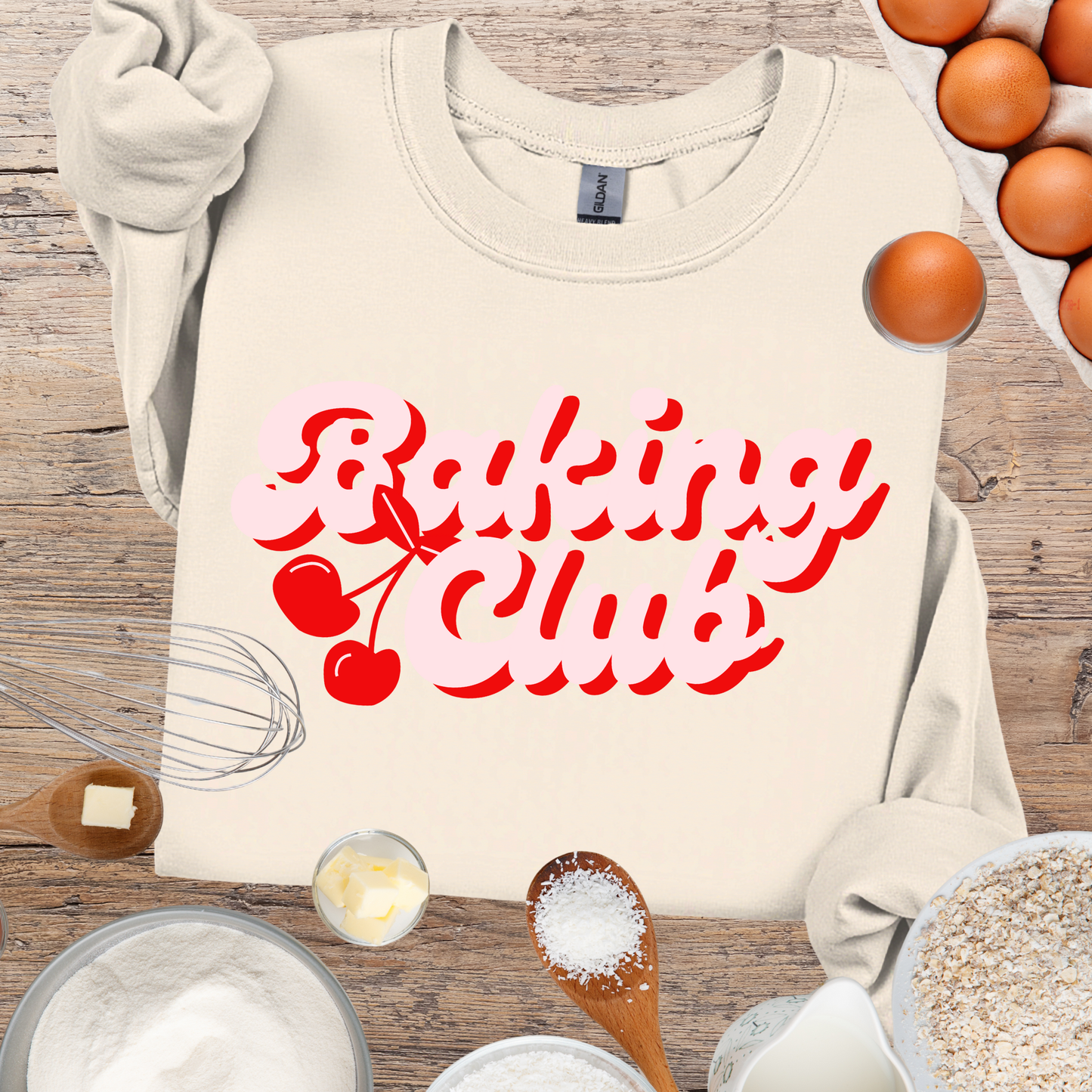 Baking Club Sweatshirt - Cherry Design