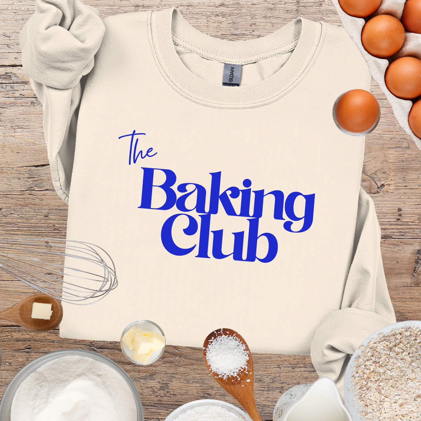 The Baking Club Sweatshirt - Simple Retro Color