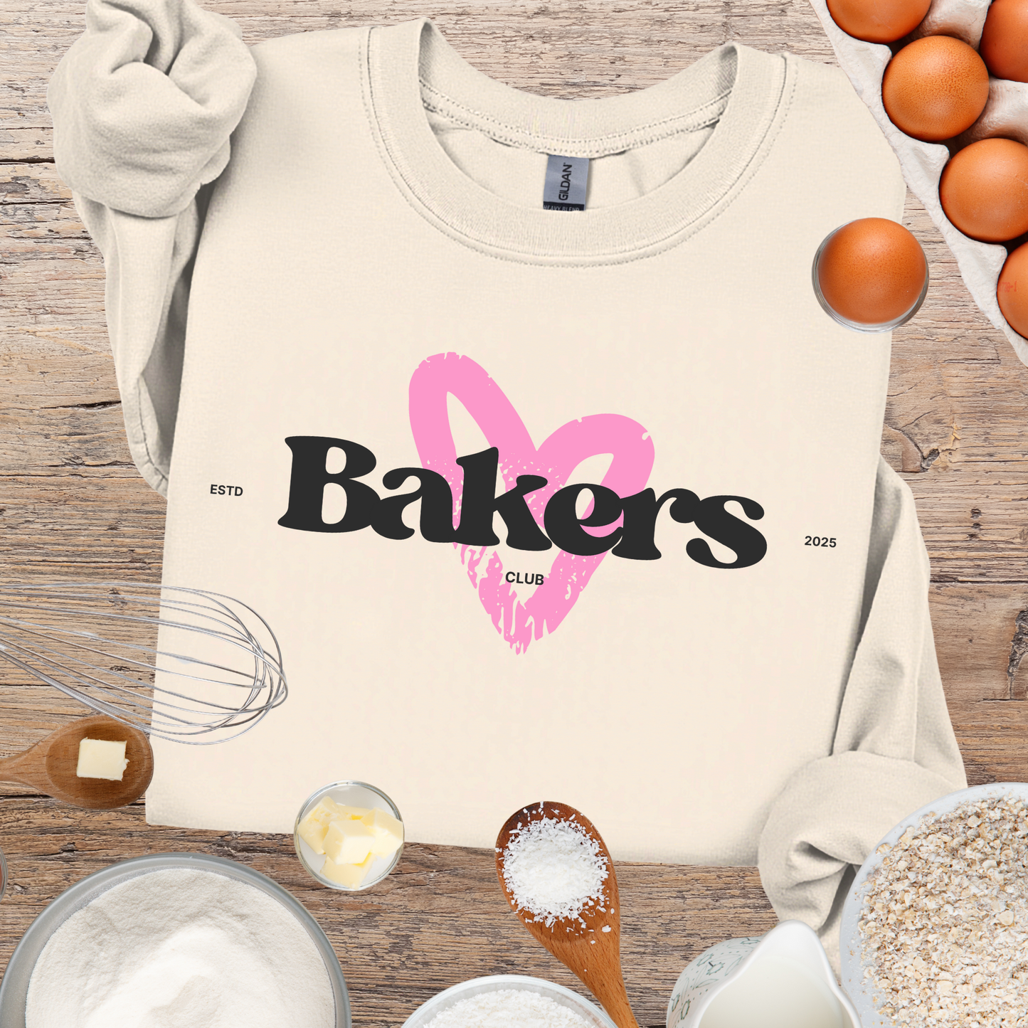 Baker with "heart" Sweatshirt