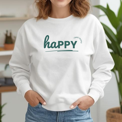"I bake people happy' Baking Sweatshirt