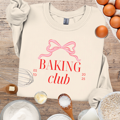 Baking Club Sweatshirt - Coquette Bow
