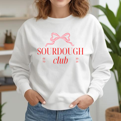 Sourdough Club Sweatshirt - Coquette Bow