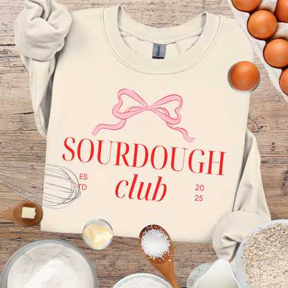 Sourdough Club Sweatshirt - Coquette Bow
