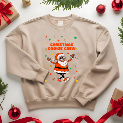 Christmas Cookie Crew Sweatshirt, Holiday Fashion, Festive Apparel, Cozy Crew, Gift for Bakers, Winter Wear
