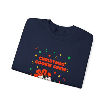 Christmas Cookie Crew Sweatshirt, Holiday Fashion, Festive Apparel, Cozy Crew, Gift for Bakers, Winter Wear