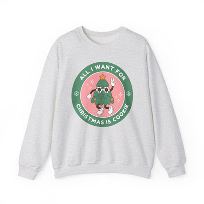 Christmas Cookie Sweatshirt - Retro Christmas Tree