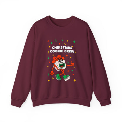 Christmas Cookie Crew Sweatshirt, Holiday Fashion, Festive Apparel, Cozy Crew, Gift for Bakers, Winter Wear