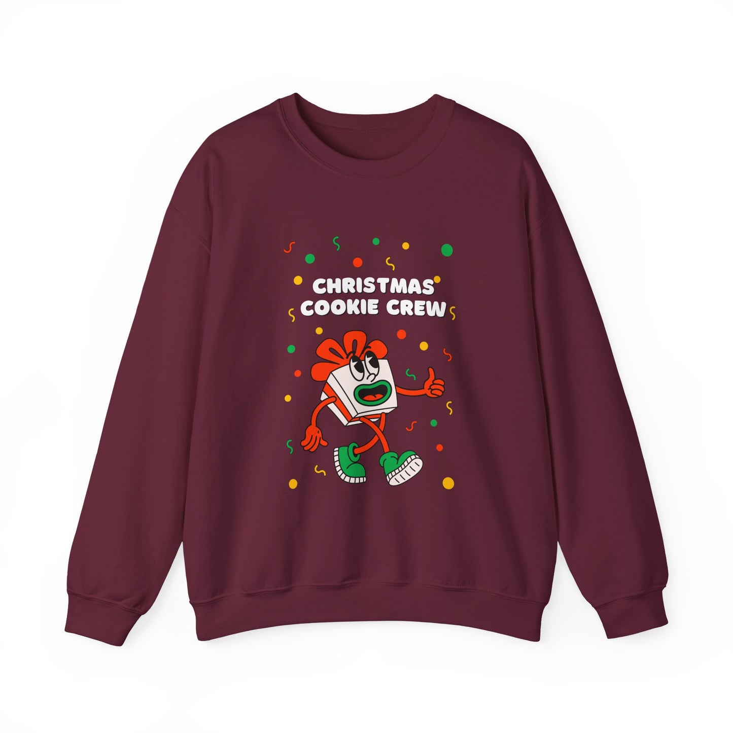 Christmas Cookie Crew Sweatshirt, Holiday Fashion, Festive Apparel, Cozy Crew, Gift for Bakers, Winter Wear