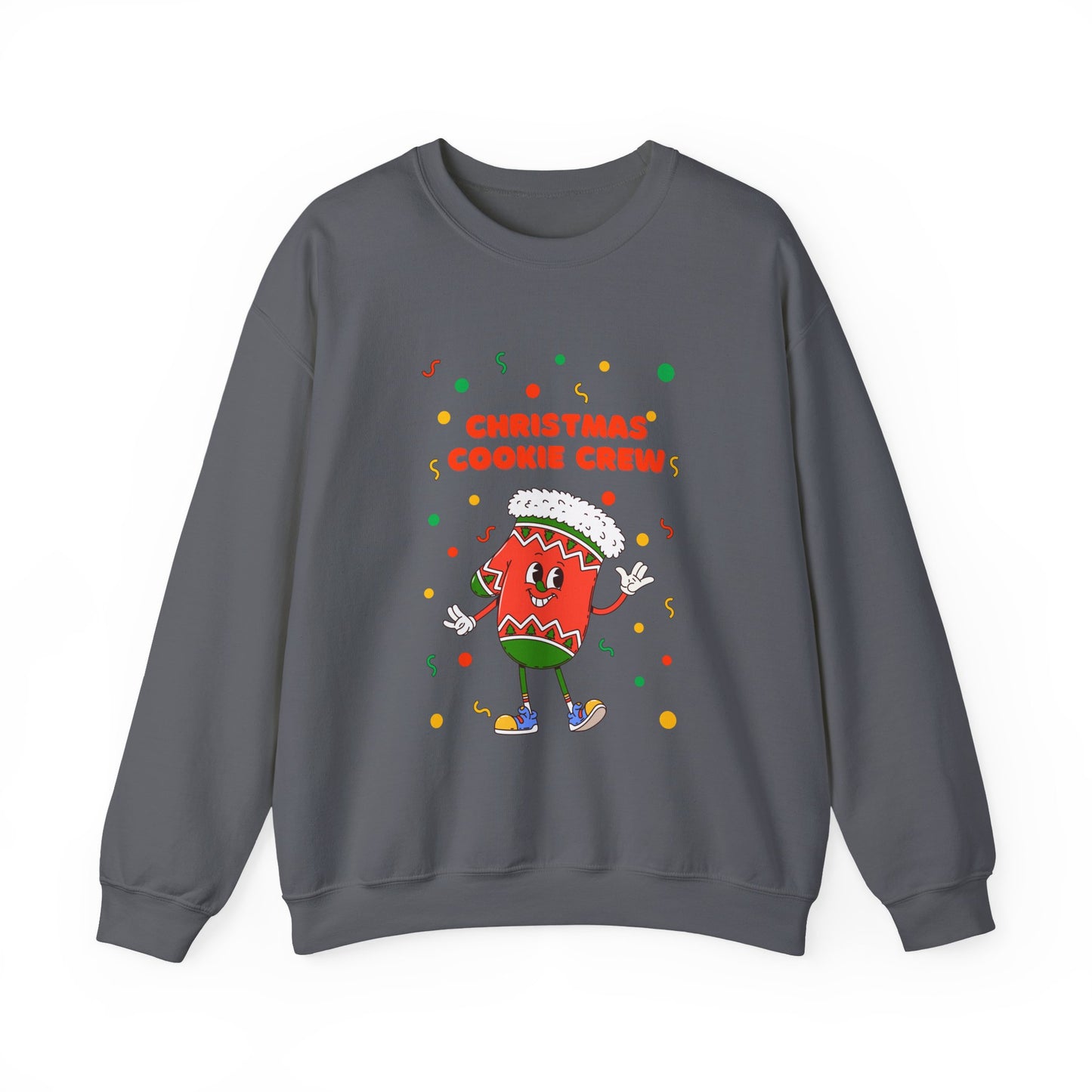 Christmas Cookie Crew Sweatshirt, Holiday Fashion, Festive Apparel, Cozy Crew, Gift for Bakers, Winter Wear