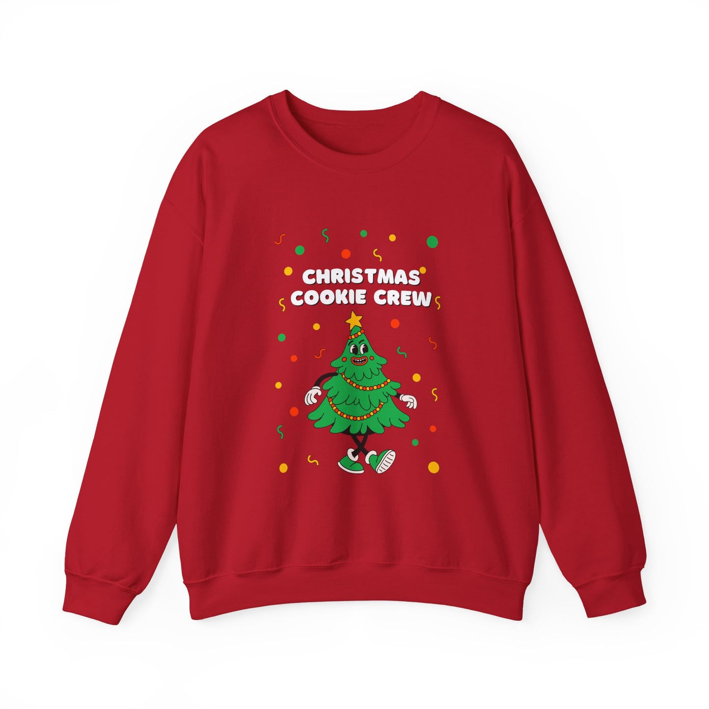 Christmas Cookie Crew Sweatshirt, Holiday Fashion, Festive Apparel, Cozy Crew, Gift for Bakers, Winter Wear