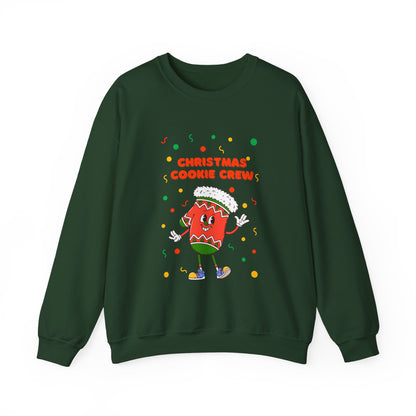Christmas Cookie Crew Sweatshirt, Holiday Fashion, Festive Apparel, Cozy Crew, Gift for Bakers, Winter Wear