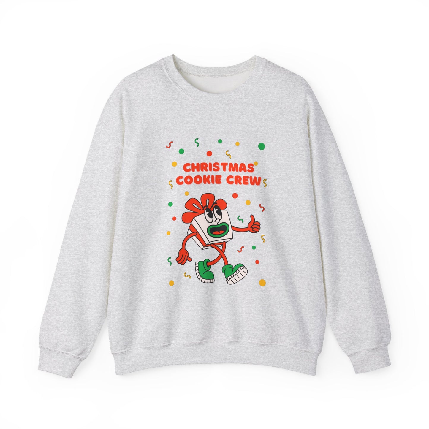 Christmas Cookie Crew Sweatshirt, Holiday Fashion, Festive Apparel, Cozy Crew, Gift for Bakers, Winter Wear