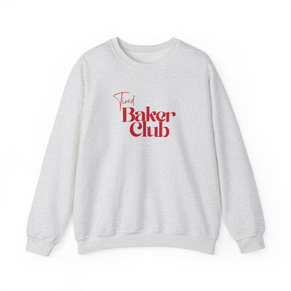 Tired Baker Club Sweatshirt - Simple Retro Color