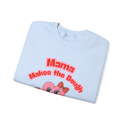 Mama Makes the Dough Sweatshirt - Pink Heart Design