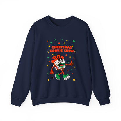 Christmas Cookie Crew Sweatshirt, Holiday Fashion, Festive Apparel, Cozy Crew, Gift for Bakers, Winter Wear