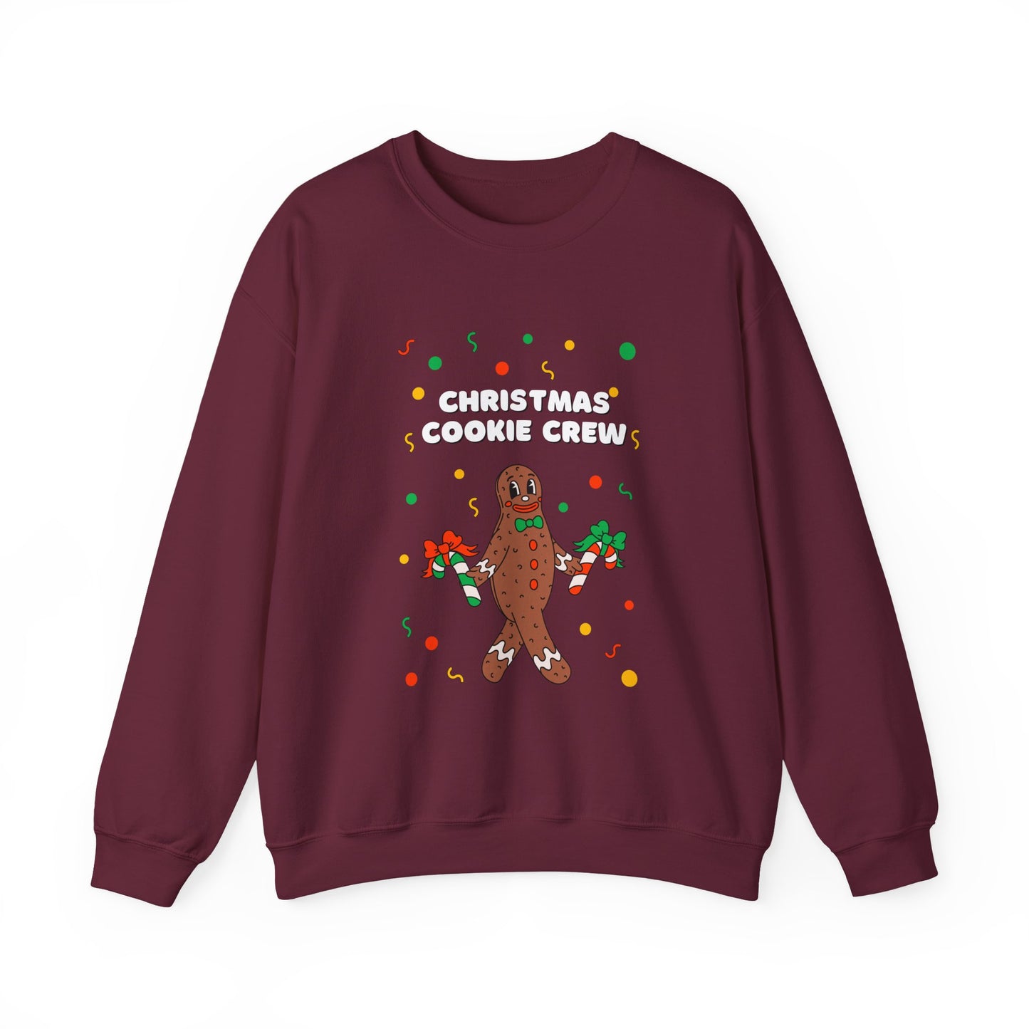 Christmas Cookie Crew Sweatshirt, Holiday Fashion, Festive Apparel, Cozy Crew, Gift for Bakers, Winter Wear