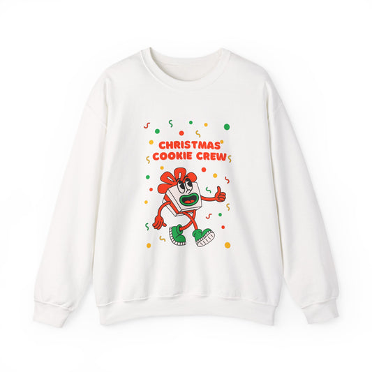 Christmas Cookie Crew Sweatshirt, Holiday Fashion, Festive Apparel, Cozy Crew, Gift for Bakers, Winter Wear