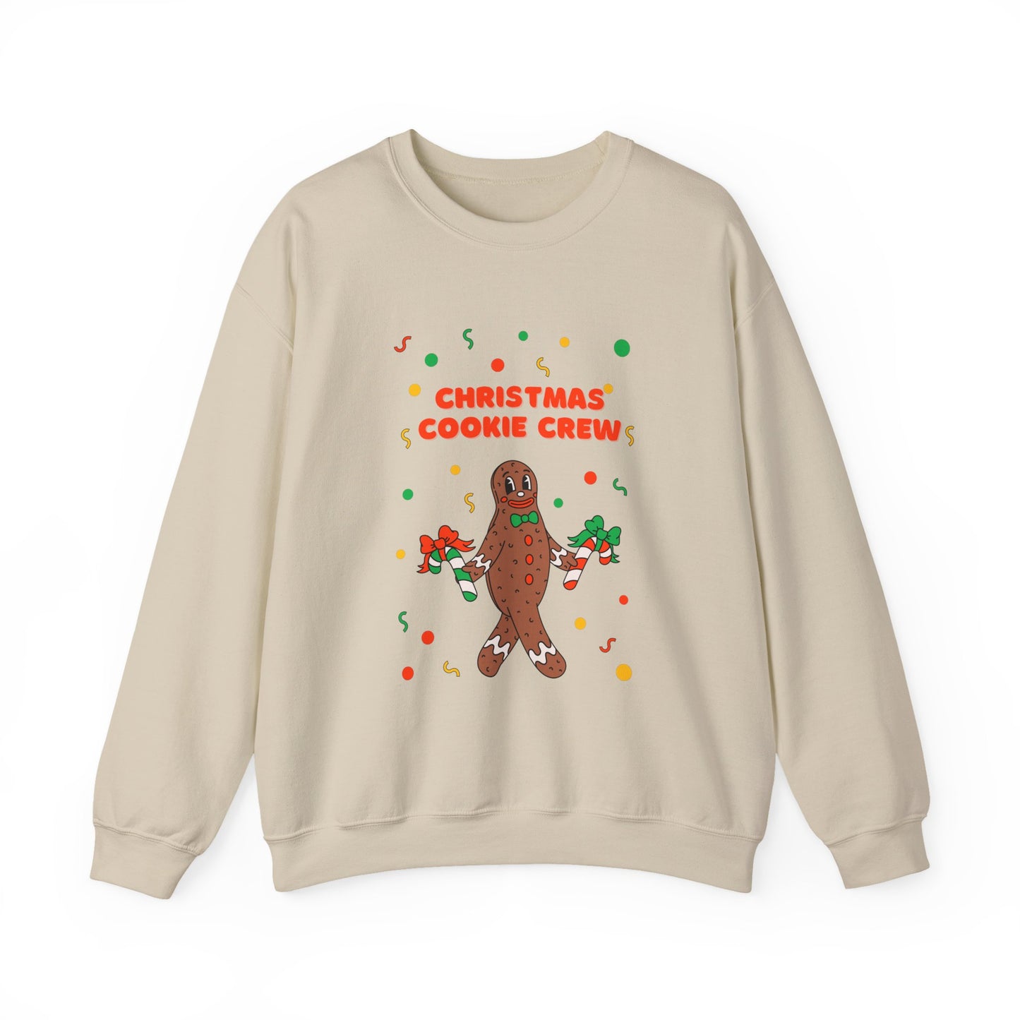 Christmas Cookie Crew Sweatshirt, Holiday Fashion, Festive Apparel, Cozy Crew, Gift for Bakers, Winter Wear