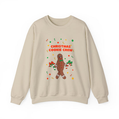Christmas Cookie Crew Sweatshirt, Holiday Fashion, Festive Apparel, Cozy Crew, Gift for Bakers, Winter Wear