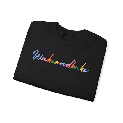 Colorful Wake and Bake Sweatshirt