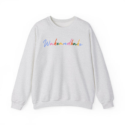 Colorful Wake and Bake Sweatshirt