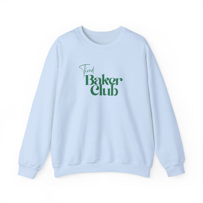 Tired Baker Club Sweatshirt - Simple Retro Color