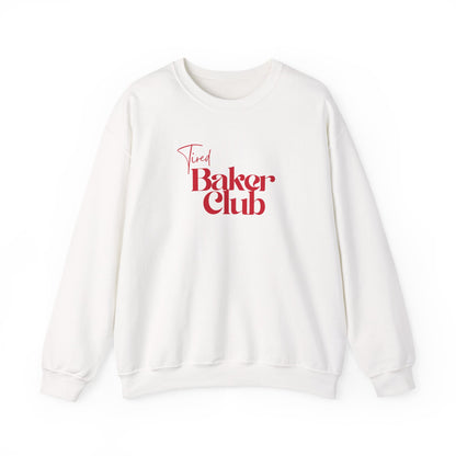 Tired Baker Club Sweatshirt - Simple Retro Color
