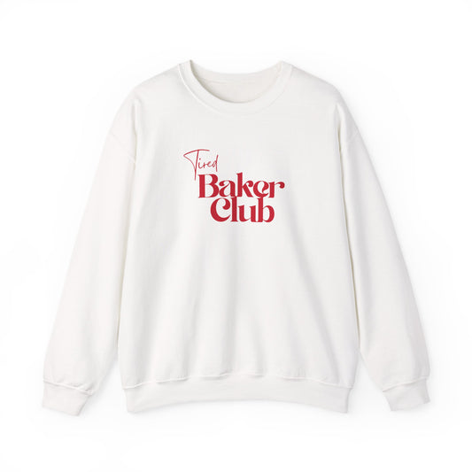 Tired Baker Club Sweatshirt - Simple Retro Color
