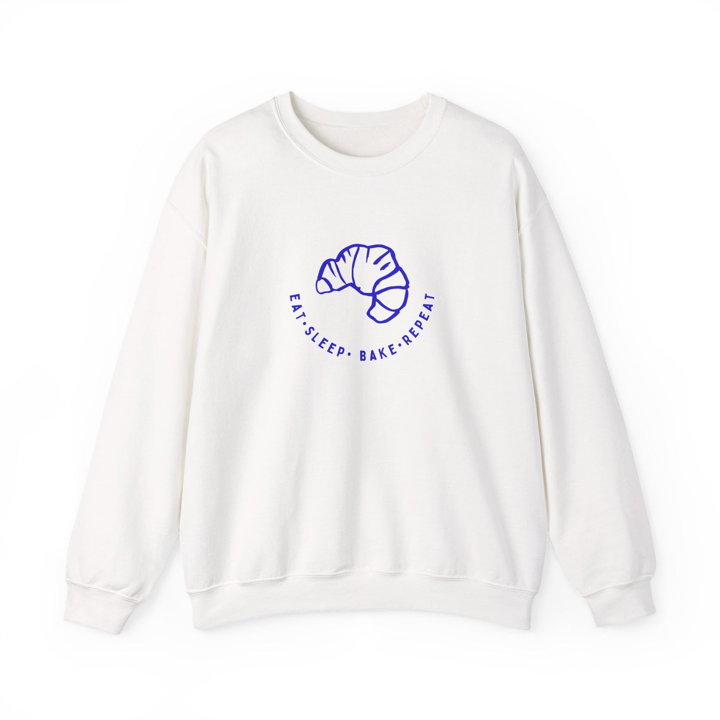 Eat Sleep Bake Repeat Sweatshirt with Croissant